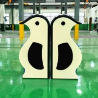 SMC企鵝四分類(lèi)垃圾桶戶外景區(qū)公園二分類(lèi)三分類(lèi)玻璃鋼垃圾桶